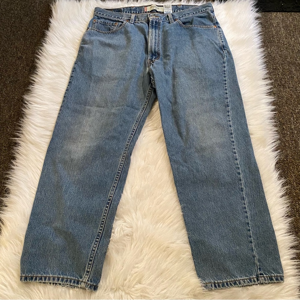 VTG Levi’s Jeans Mens 550 38X30 Relaxed Fit Blue Denim‎ Distressed WorkWear Y2K